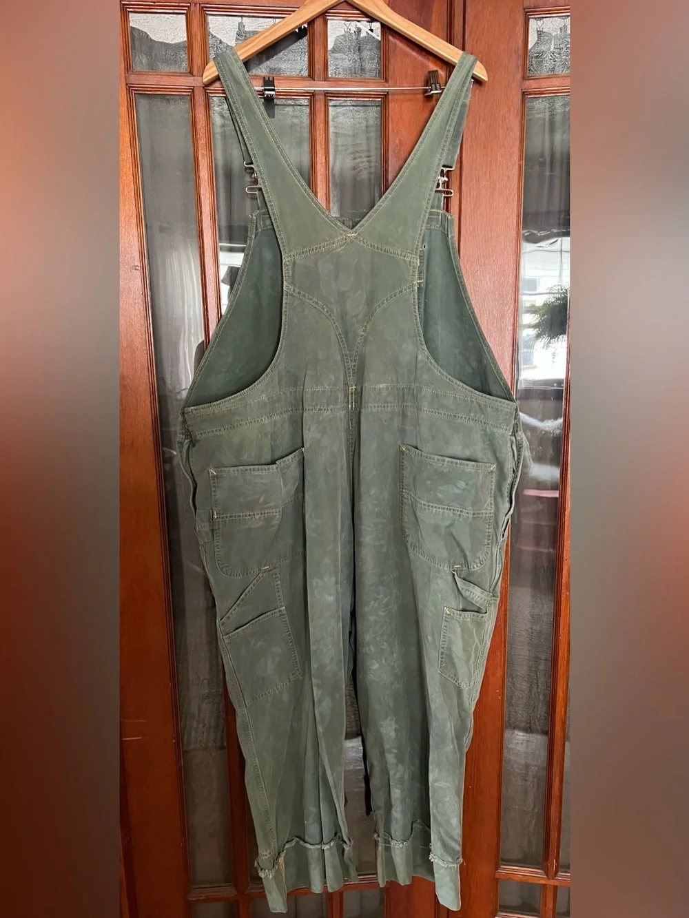 Garden Favorite Carhartt Olive Green Loose-Fit Canvas Carpenter Overalls